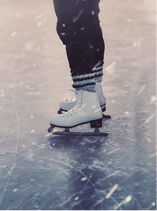 ice skaing